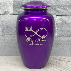 Customer Gallery - My Mom Walks With Me Cremation Urn - Purple Luster