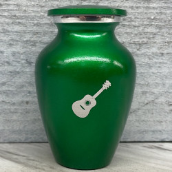 Customer Gallery - Acoustic Guitar Keepsake Urn - Shamrock Green
