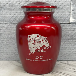 Customer Gallery - Offroad Truck Sharing Urn - Ruby Red