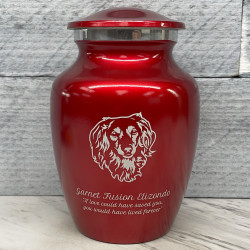 Customer Gallery - Small Daschund Dog Cremation Urn - Ruby Red