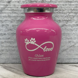 Customer Gallery - Keepsake Infinite Love Pet Cremation Urn - Rose Pink