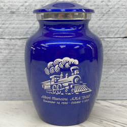 Customer Gallery - Train Sharing Urn - Midnight Blue