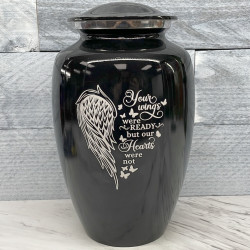 Customer Gallery - Your Wings Were Ready Cremation Urn - Jet Black