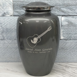 Customer Gallery - Acoustic Guitar Cremation Urn - Gunmetal Gray
