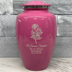 Customer Gallery - Rose Cremation Urn - Rose Pink