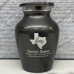 Customer Gallery - Texas Home Keepsake Urn - Gunmetal Gray