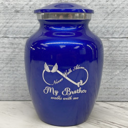 Customer Gallery - My Brother Walks With Me Sharing Urn - Midnight Blue