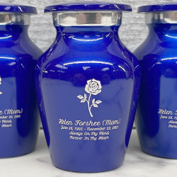 Customer Gallery - Rose Keepsake Urn - Midnight Blue
