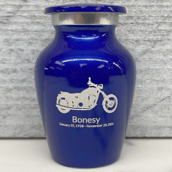 Customer Gallery - Motorcycle Keepsake Urn - Midnight Blue