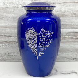 Customer Gallery - Your Wings Were Ready Cremation Urn - Midnight Blue