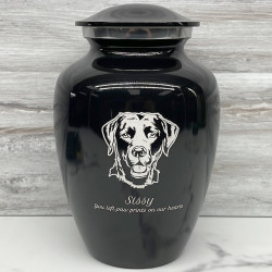 Customer Gallery - Large Black Lab Pet Cremation Urn - Jet Black