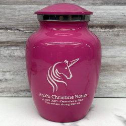 Customer Gallery - Unicorn Sharing Urn - Rose Pink