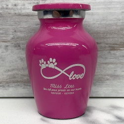 Customer Gallery - Keepsake Infinite Love Pet Cremation Urn - Rose Pink