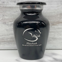 Customer Gallery - Keepsake Sleeping Cat Pet Cremation Urn - Jet Black