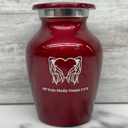 Customer Gallery - Angel Heart Keepsake Urn - Ruby Red