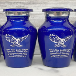 Customer Gallery - Eagle Keepsake Urn - Midnight Blue