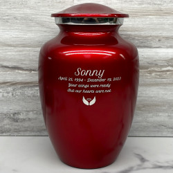 Customer Gallery - Ruby Red Large Cremation Urn