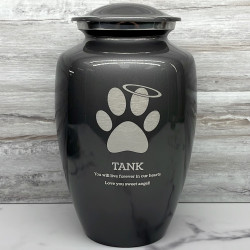 Customer Gallery - Extra Large Angel Paw Pet Cremation Urn - Gunmetal Gray