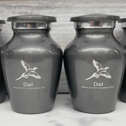 Customer Gallery - Pheasant Keepsake Urn - Gunmetal Gray