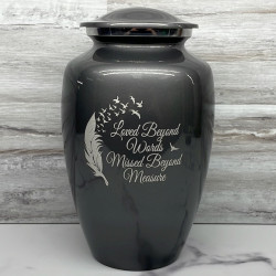 Customer Gallery - Loved Beyond Words Cremation Urn - Gunmetal Gray