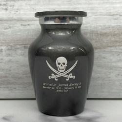 Customer Gallery - Pirate Skull Keepsake Urn - Gunmetal Gray