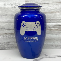 Customer Gallery - Gaming Controller Cremation Urn - Midnight Blue