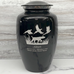 Customer Gallery - Hunting Dog Cremation Urn - Jet Black