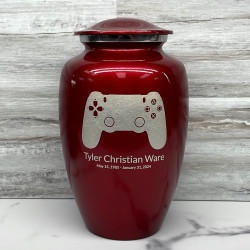Customer Gallery - Gaming Controller Cremation Urn - Ruby Red