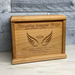 Customer Gallery - Angel Wings Cremation Urn - Signature Alder