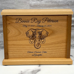 Customer Gallery - Elephant Cremation Urn - Signature Alder