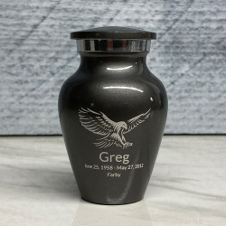 Customer Gallery - Eagle Keepsake Urn - Gunmetal Gray