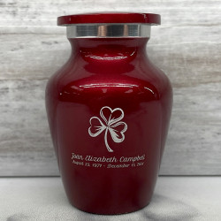 Customer Gallery - Shamrock Keepsake Urn - Ruby Red