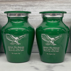 Customer Gallery - Eagle Keepsake Urn - Shamrock Green