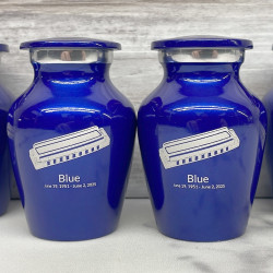 Customer Gallery - Harmonica Keepsake Urn - Midnight Blue