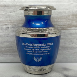 Customer Gallery - Royal Blue Keepsake Urn