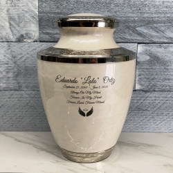 Customer Gallery - Radiant White Cremation Urn