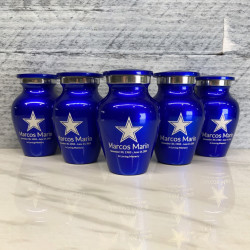 Customer Gallery - Dallas Star Keepsake Urn - Midnight Blue