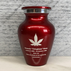 Customer Gallery - Marijuana Keepsake Urn - Ruby Red
