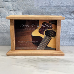 Customer Gallery - Acoustic Guitar Cremation Urn - Prestige Oak