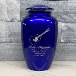Customer Gallery - Acoustic Guitar Cremation Urn - Midnight Blue