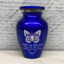 Customer Gallery - Butterfly Keepsake Urn - Midnight Blue