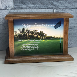 Customer Gallery - Golf III Cremation Urn - Prestige Walnut