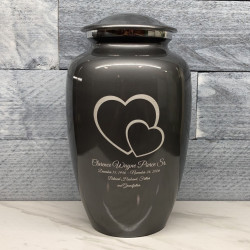 Customer Gallery - Loving Hearts Cremation Urn - Gunmetal Gray