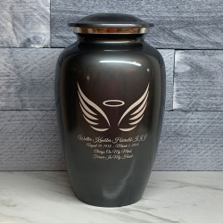 Customer Gallery - Angel Wings Cremation Urn - Gunmetal Gray
