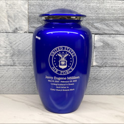 Customer Gallery - Air Force Cremation Urn - Midnight Blue
