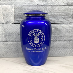 Customer Gallery - Air Force Cremation Urn - Midnight Blue