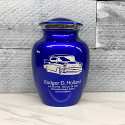 Customer Gallery - Classic Car Sharing Urn - Midnight Blue