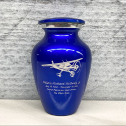 Customer Gallery - Airplane Keepsake Urn - Midnight Blue