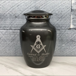 Customer Gallery - Masonic Sharing Urn - Gunmetal Gray