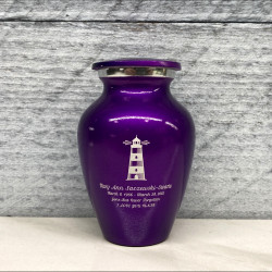 Customer Gallery - Lighthouse Keepsake Urn - Purple Luster